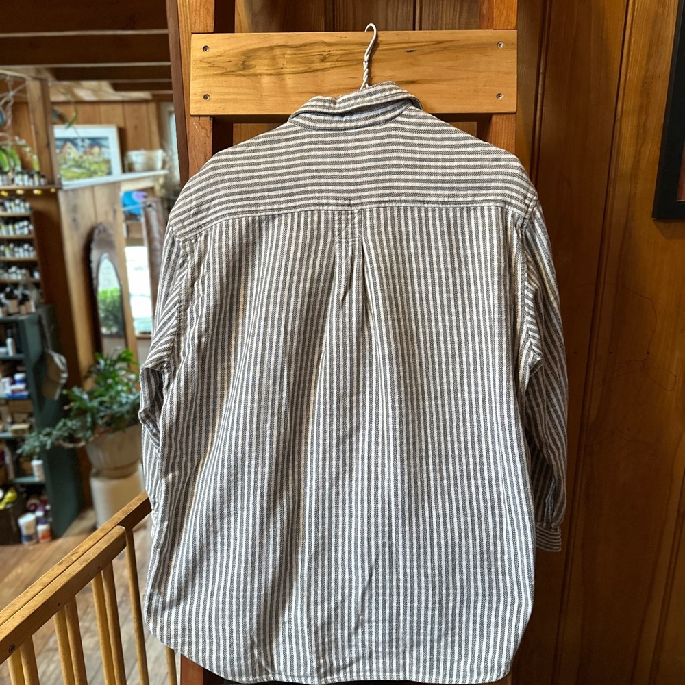 Vintage St. John’s bay herringbone button down long sleeve shirt  Authentic. - Picture 3 of 8